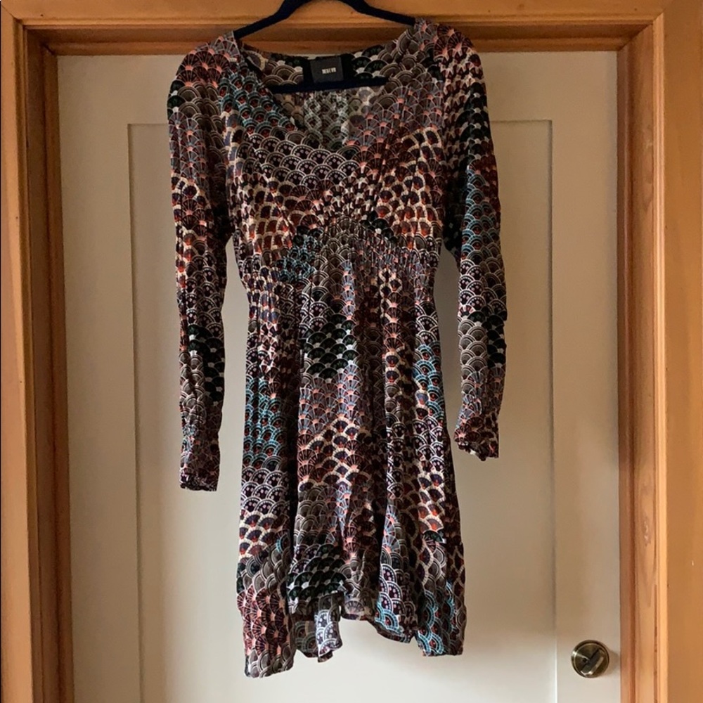 Anthro Maeve rayon mini dress